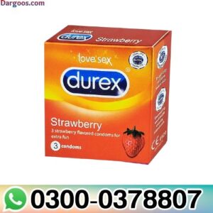 Durex Strawberry Flavor Condom 3's Pack