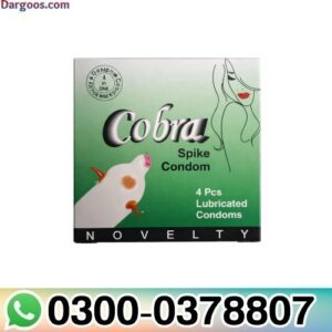 Cobra Novelty Lubricated Spike Condom in Jhang