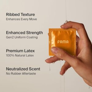 FAMA Ribbed Condoms for Men